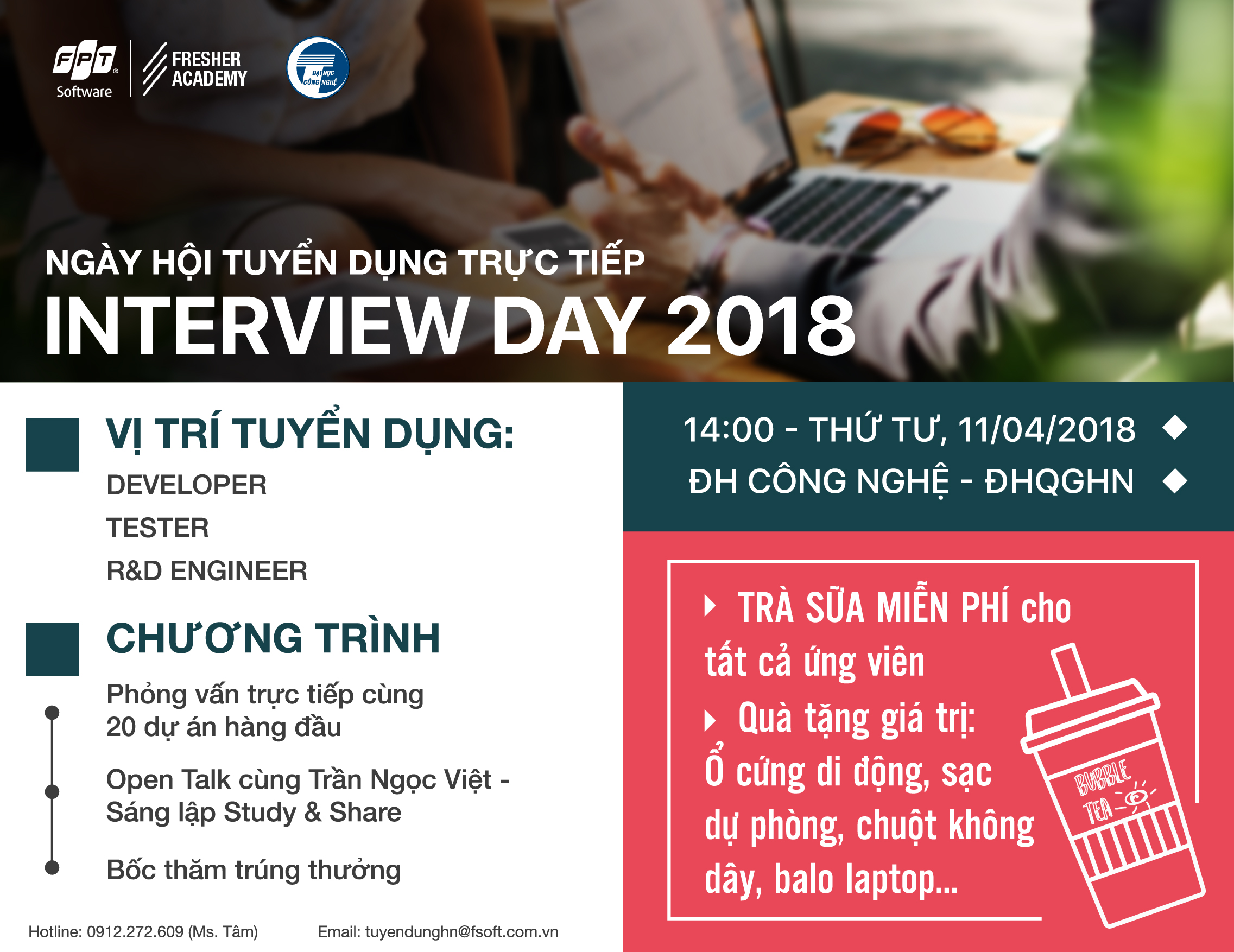 Interview Day ĐH Công nghệ_Ảnh truyền thông