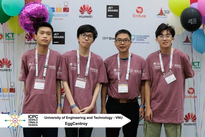 Đội tuyển EggCentroy của Trường ĐHCN đạt huy chương đồng tại trận chung kết World Final ICPC