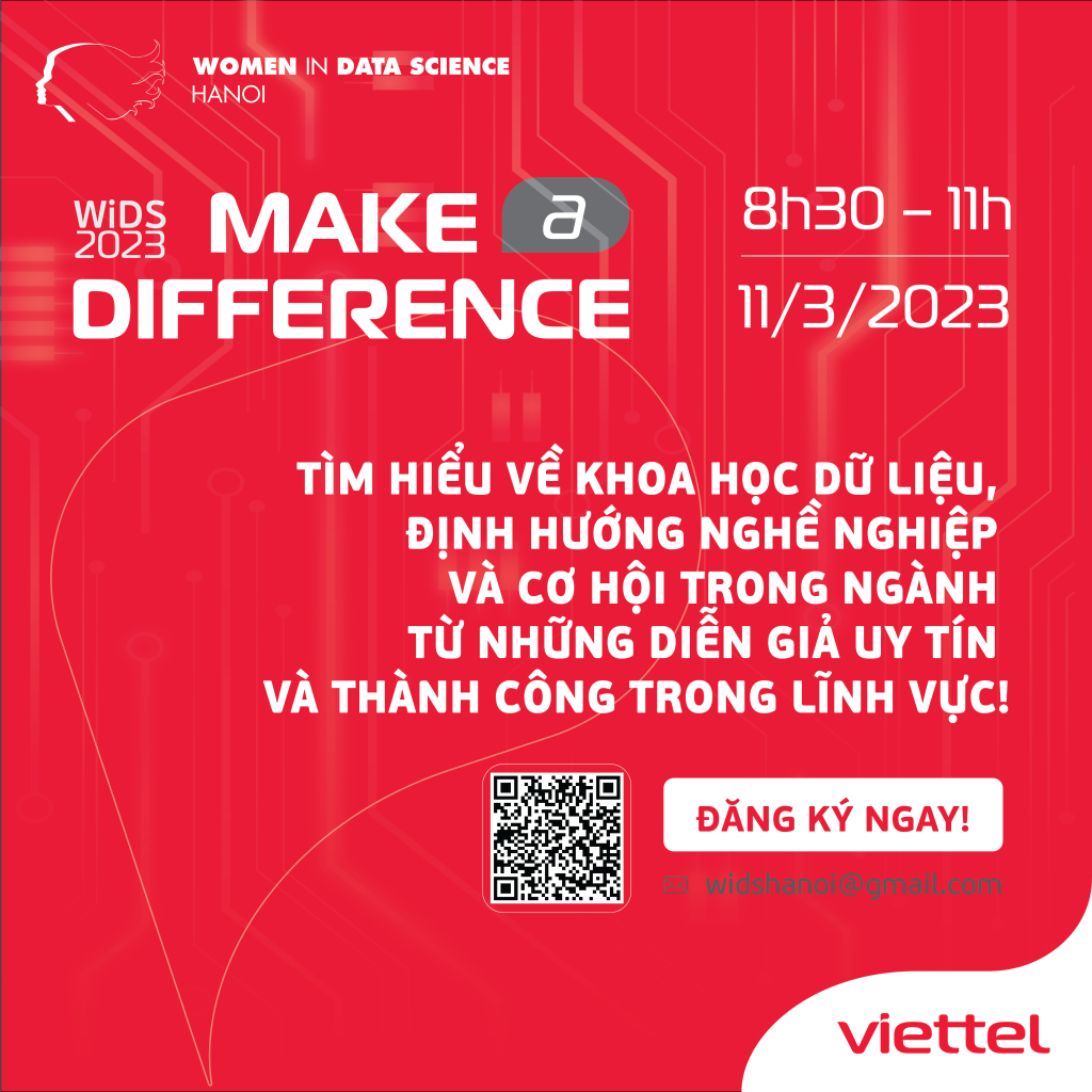 HỘI THẢO UY TÍN WOMEN IN DATA SCIENCE 2023 – MAKE A DIFFERENCE ĐƯỢC TỔ CHỨC TẠI VIỆT NAM