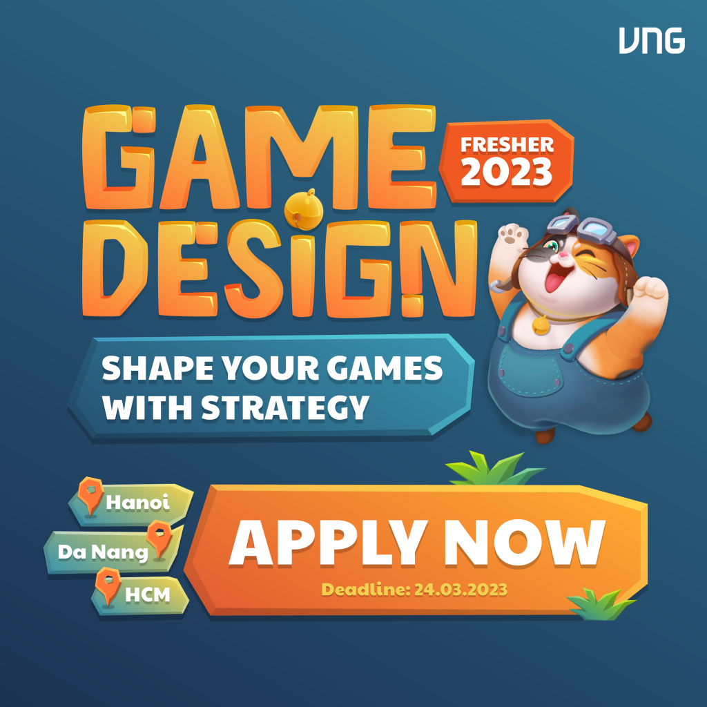 KHAI PHÁ NGHỀ NGHIỆP CÙNG CHƯƠNG TRÌNH VNG GAME DESIGN FRESHER 2023